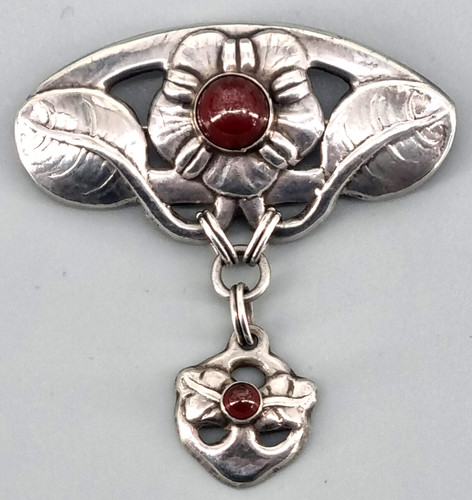 Jugendstil brosche floral - jugendstil,